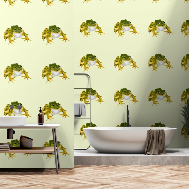 Glücklicher Frosch Lustig Tapete (Badezimmer)