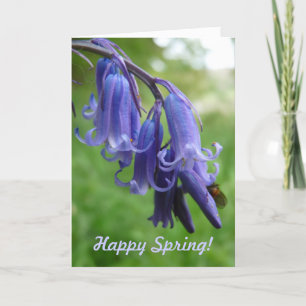Glücklicher Frühling! "Bluebells in England" Feiertagskarte