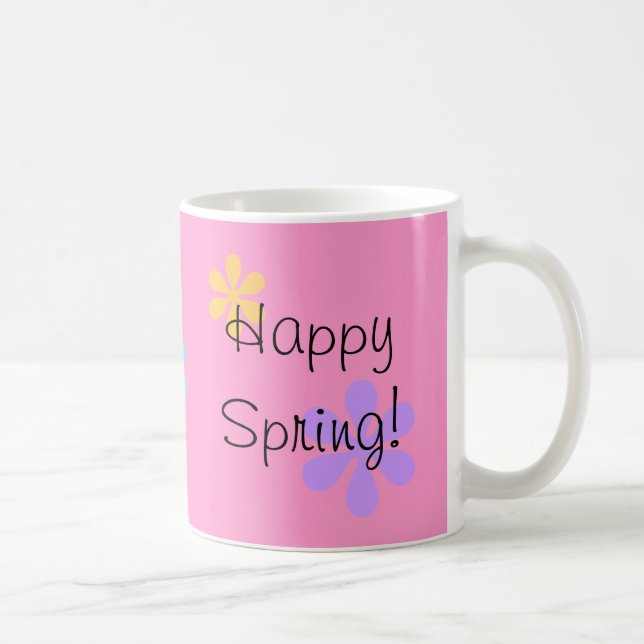 Glücklicher Frühling! Kaffeetasse (Rechts)