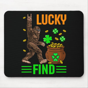 Glücklicher Fund Bigfoot Frohen St. Patrick's Day  Mousepad