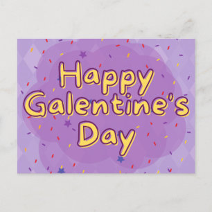 Glücklicher Galentine's platonischer Valentinstag Postkarte