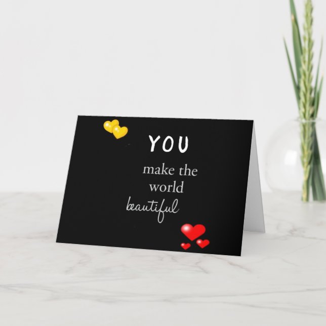 **GLÜCKLICHER GEBURTSTAG** AN MEINE ***LIEBE*** KARTE (Vorderseite)