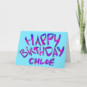 Glücklicher Geburtstag - Chloe Karte
