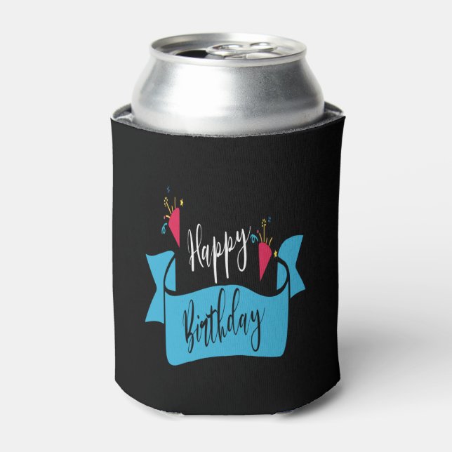glücklicher Geburtstag Dosenkühler (Kanne Vorderseite)