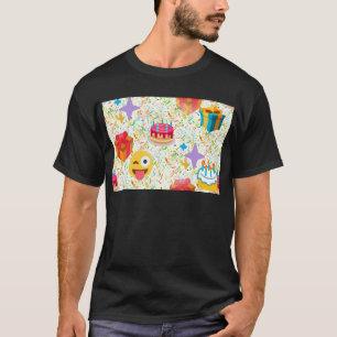 glücklicher Geburtstag Emoji T-Shirt