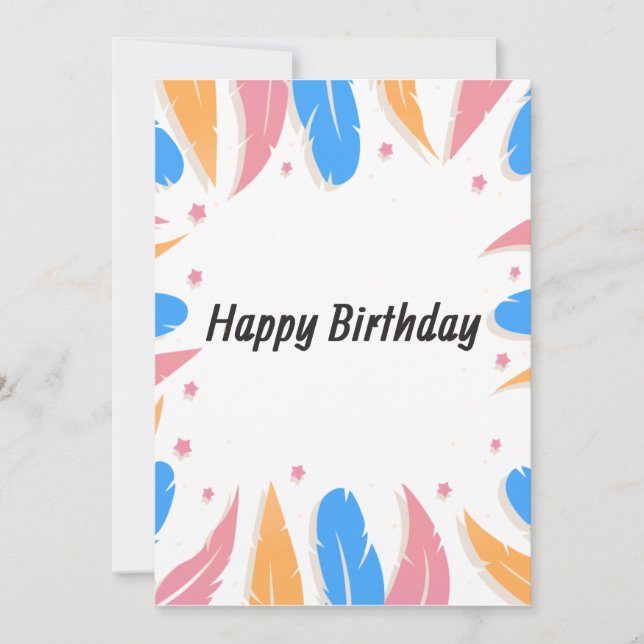 glücklicher Geburtstag Feiertagskarte (Vorderseite)