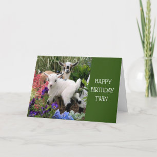 GLÜCKLICHER GEBURTSTAG FÜR MICH ***TWIN*** KARTE