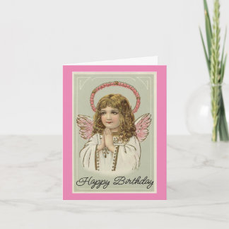 Glücklicher Geburtstag Gebet Angel Grußkarte Karte