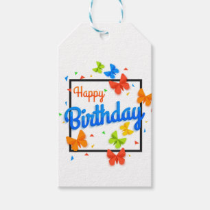 Glücklicher Geburtstag Geschenkanhänger