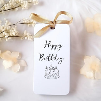 glücklicher Geburtstag Geschenkanhänger