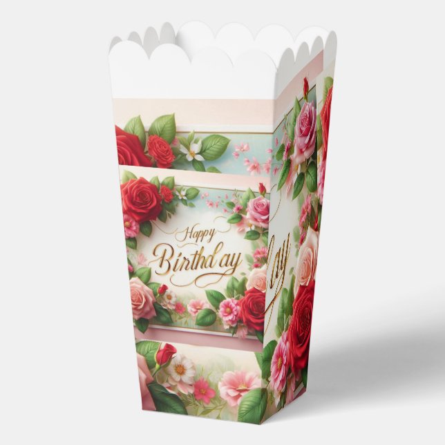 glücklicher Geburtstag Geschenkschachtel (Vorderseite)