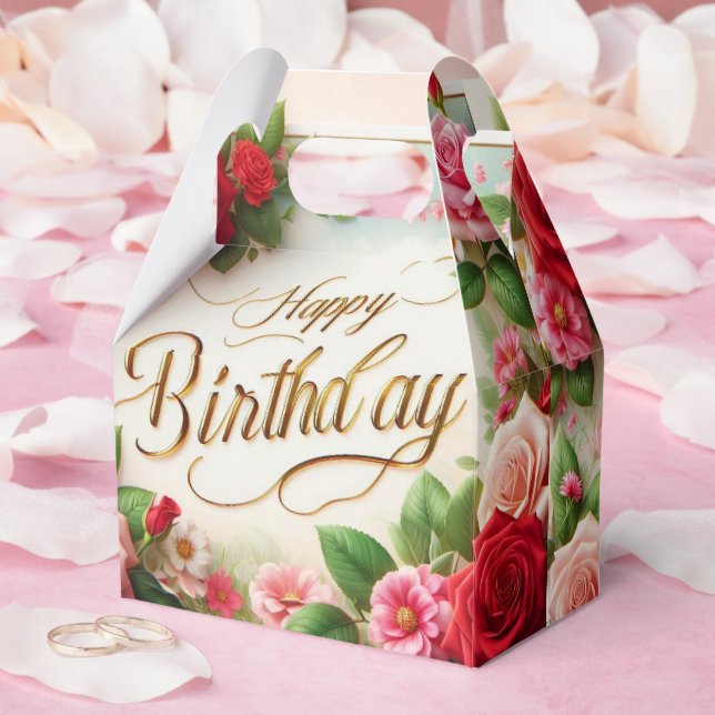 glücklicher Geburtstag Geschenkschachtel (Hochzeit)