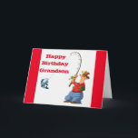 GLÜCKLICHER GEBURTSTAG **GRANDSON** FISCHEREI-SPAS KARTE<br><div class="desc">VIELEN DANK,  DASS SIE VON EINER MEINER ACHT GESCHICHTEN GESCHLOSSEN SIND UND BALD WIEDER ZURÜCKKOMMEN!!</div>