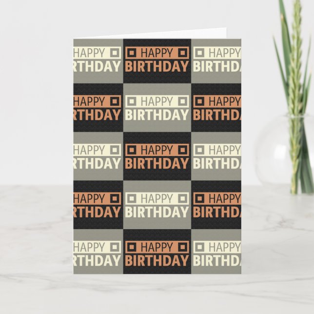 Glücklicher Geburtstag Karte (Vorderseite)