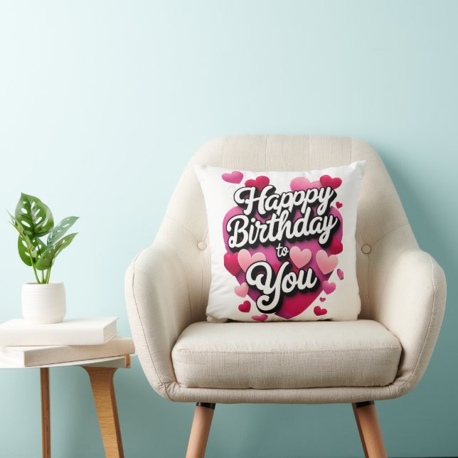 glücklicher Geburtstag Kissen (Stuhl )