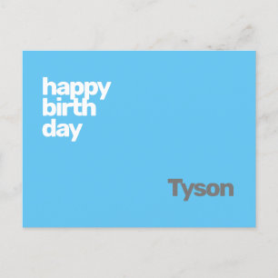 glücklicher Geburtstag minimalmodern Postkarte