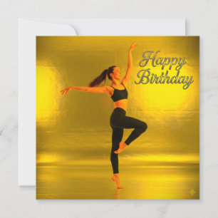 GLÜCKLICHER GEBURTSTAG MIT EINEM TANZMÄDCHEN