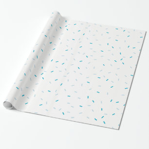 GLÜCKLICHER GEBURTSTAG niedlicher blass blauer Bab Geschenkpapier