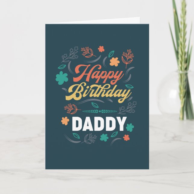 Glücklicher Geburtstag Papa Karte (Vorderseite)