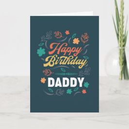 Glücklicher Geburtstag Papa Karte