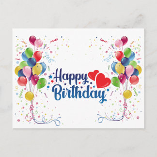 glücklicher Geburtstag Postkarte