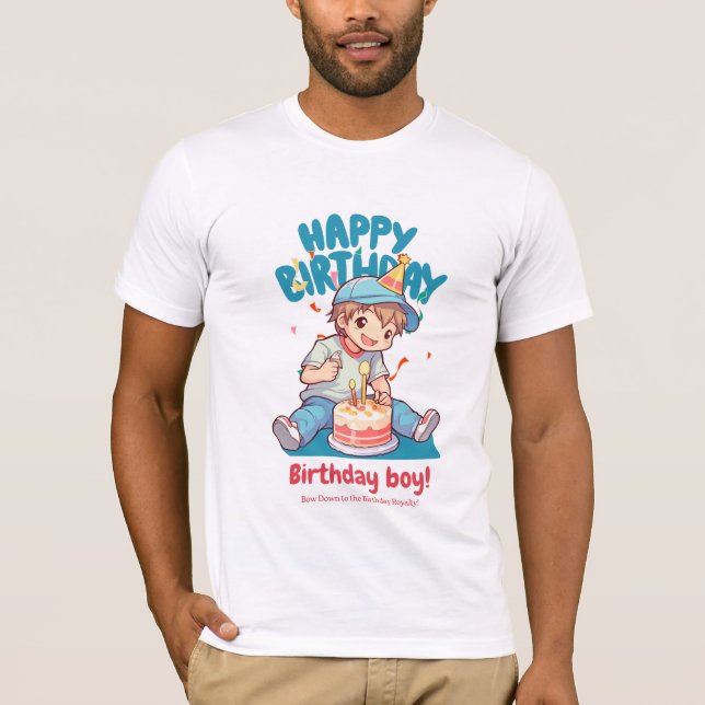 glücklicher Geburtstag T-Shirt (Vorderseite)