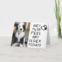 GLÜCKLICHER GEBURTSTAG ***TWIN*** GEFÜHL ÄLTER HEU