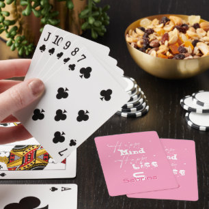Glücklicher Geist Glückliches Leben Cute Klassisch Spielkarten