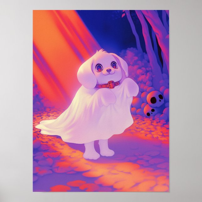 Glücklicher Geist Hund Poster (Vorne)