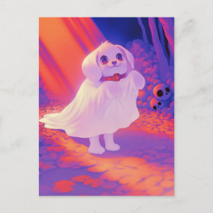 Glücklicher Geist Hund Postkarte
