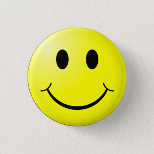Glücklicher Gesichts-Knopf Button