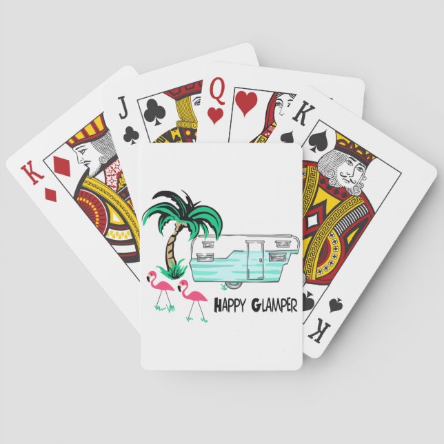 Glücklicher Glamper Spielkarten (Rückseite)
