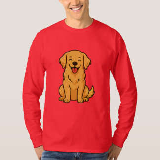 Glücklicher Golden Retriever Hund – Niedliche Lust T-Shirt