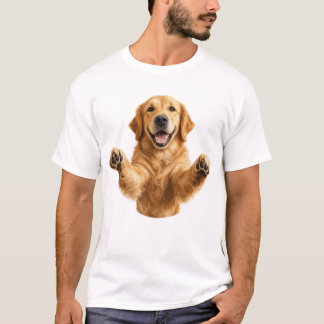 Glücklicher Golden Retriever T-Shirt
