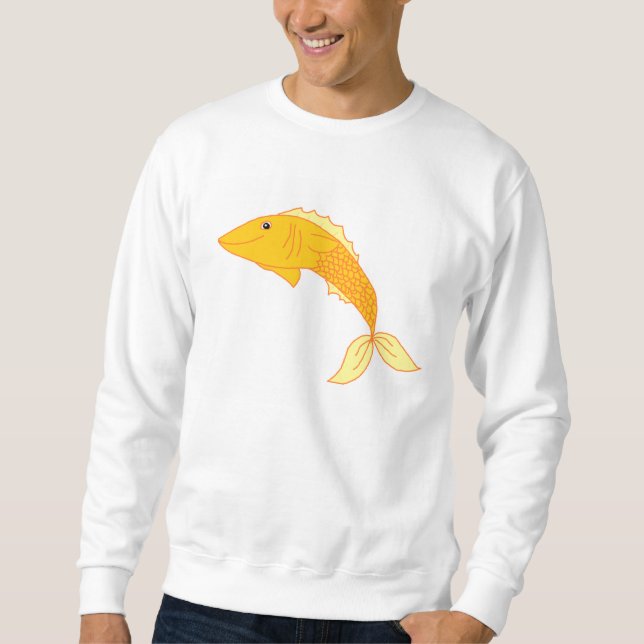 Glücklicher Goldfisch Sweatshirt (Vorderseite)