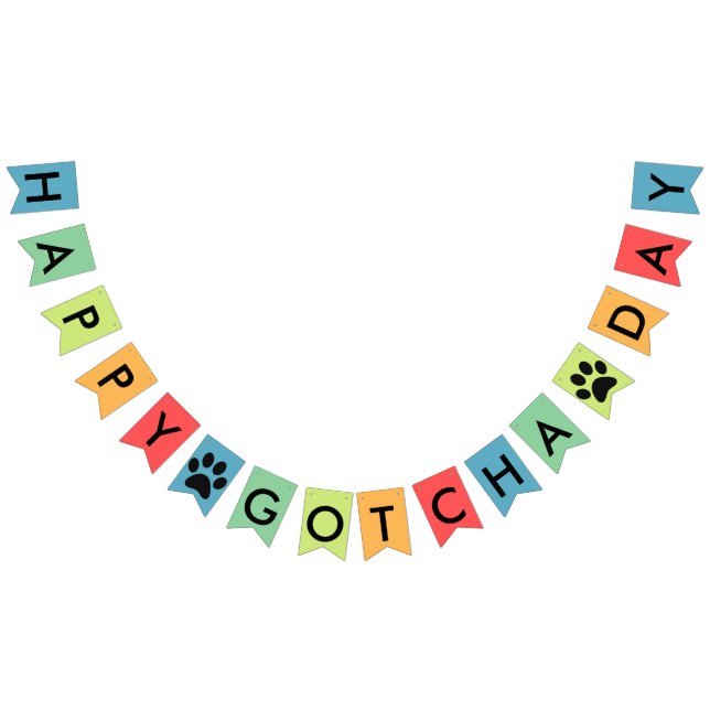 Glücklicher Gotcha Tag Wimpelkette (Alle)