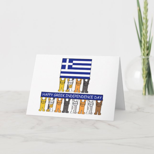 Glücklicher griechischer Unabhängigkeits-Tag - Karte (Vorderseite)