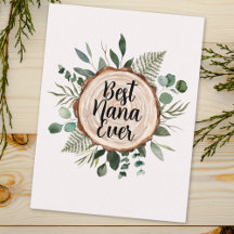 Glücklicher Großeltern Tag Rustikales Holz und Fol