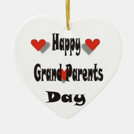 Glücklicher Großelterntag Keramik Ornament