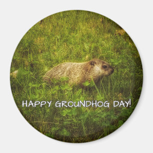 Glücklicher Groundhog Day! Magnet