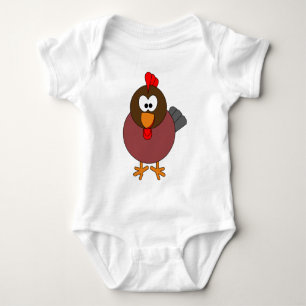 Glücklicher Hahn Baby Strampler