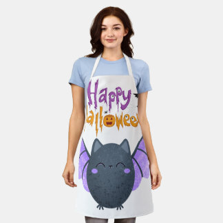 Glücklicher Halloween-Logo-T - Shirt Schürze