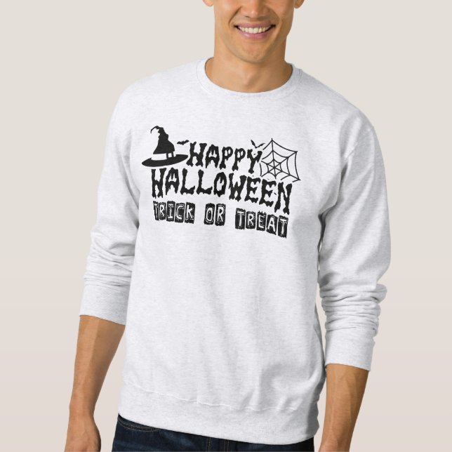 Glücklicher Halloween Trick oder Treat, Männer Sweatshirt (Vorderseite)