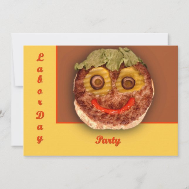 Glücklicher Hamburger Einladung (Vorderseite)