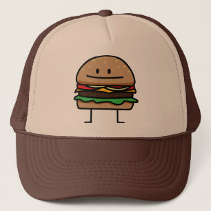 Glücklicher Hamburger Truckerkappe