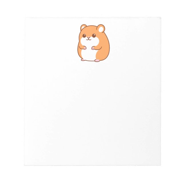 Glücklicher Hamster Notizblock (Vorderseite)