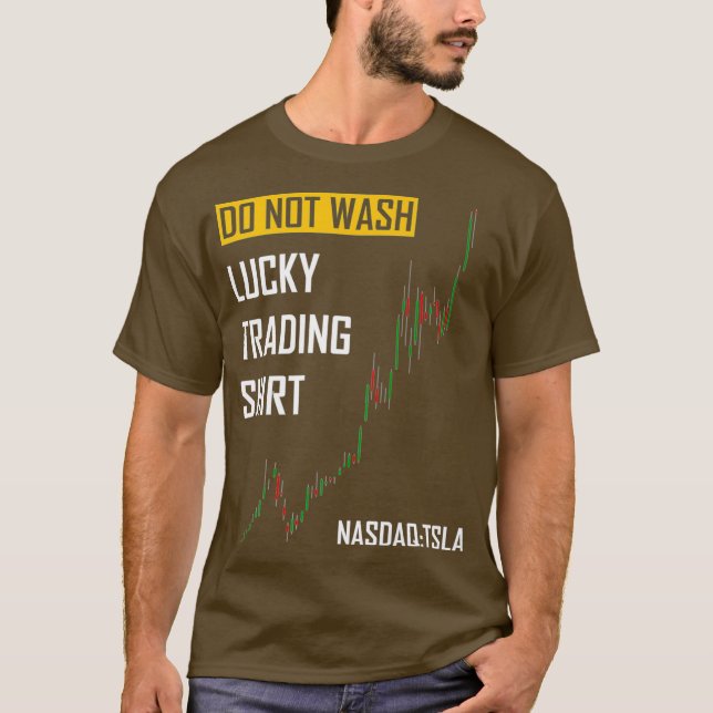 Glücklicher Handel Tesla Stock nicht Wash Bull T-Shirt (Vorderseite)