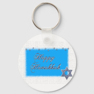 glücklicher hanukkkah-Star Schlüsselanhänger