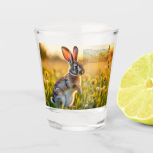 Glücklicher Hasenfuß Schnapsglas