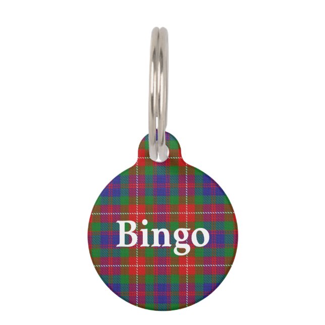 Glücklicher Haustier-Clan Fraser von Lovat Tartan Haustiermarke (Vorderseite)